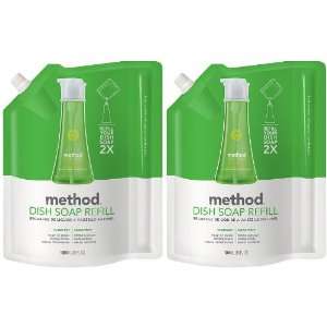  Method Pump Dish Soap Refill, Cucumber, 36 oz 2 pack 