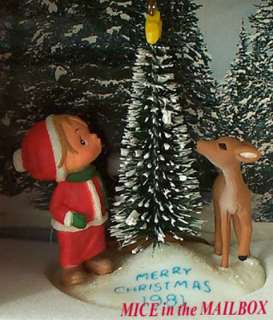 Vintage~BETSEY CLARK~1981~Hallmark Ornament~Deer/Fawn  
