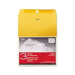  Clasp Envelope, 10 x 13, 24lb, Kraft, 3/Pack