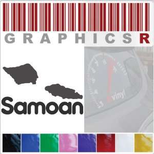 Sticker Decal Graphic   Polynesian Samoan Samoa SilouettePride A214 