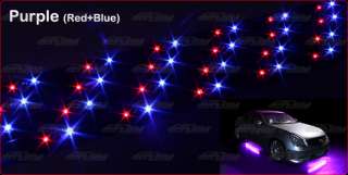 Universal 7 Colors Underglow LED Neon Light Kit Black Controller 36x 