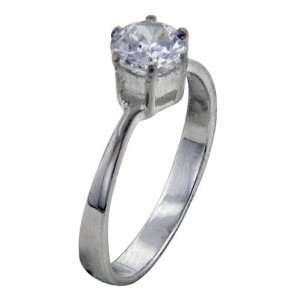   Cut Cubic Zirconia Sterling Silver Promise Ring Pugster Jewelry
