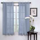   Grommet Sheer Window Curtain Panel in Wedgewood   Size 84 H x 59 W