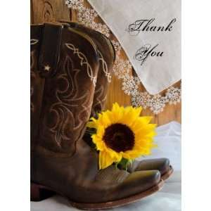  Country Sunflower Thank You Note Card Health & Personal 