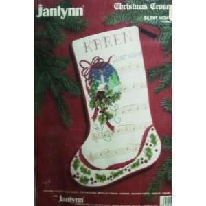   Night Christmas Cross Stitch Stocking Kit: Arts, Crafts & Sewing