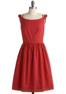   Belle Dress in Dots  Mod Retro Vintage Printed Dresses  ModCloth