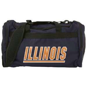 adidas Illinois Fighting Illini Navy Blue Team Logo Duffel Bag  