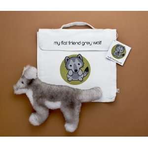   Friends GWOLLC Grey Wolf Soft Plush Toy And Carry Bag: Toys & Games