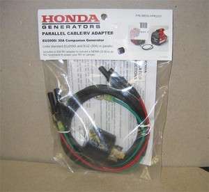 HONDA EU2000i GENERATOR PARALLEL CABLE SET WITH 30 AMP RV ADAPTER 