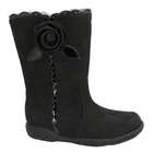 Nina Shoes Black Metallic Rosettes Scallop Boots Little Girls 12M