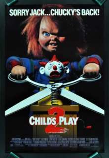 CHILDS PLAY 2 * 1 SH DS ORIG ROLLED MOVIE POSTER 1990  