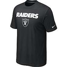 Nike Oakland Raiders Authentic Logo T Shirt   Team Color    