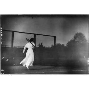   at tennis ball,February 1912,wearing white dress