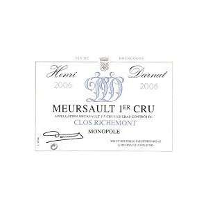   Darnat Meursault Clos Richemont 2009 750ML Grocery & Gourmet Food