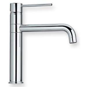   Bathroom Sink Faucet with Long Fountain Spout Finish Brushed Nickel