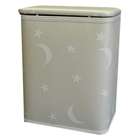 Ababy Moon and Stars Laundry Hamper color white