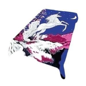  Acrylic Mink Unicorn Blanket 556   Miscellaneous 
