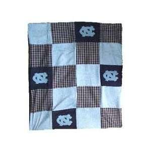 North Carolina UNC Tar Heels 50X60 Patch Quilt Throw/Blanket/Bedspread 