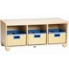 Bolton Furniture Alaterre Collection Natural Storage Bench with 