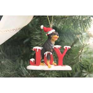  Rottweiler Dog Holiday Joy Ornament