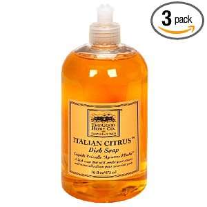   Good Home Co. Italian Citrus Dish Soap, 16 Ounce Bottle (Pack of 3