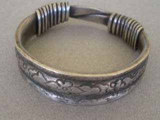 Antique silver bracelet from Cambodia or Vietnam 140 gr  