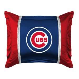  MLB Chicago Cubs MVP MicroSuede Pillow Sham: Home 