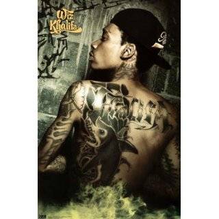 22x34) Wiz Khalifa Tats Tattoos Music Poster Print