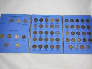 52pc Partial Set Indian Head Pennies   w/Flying Eagle Cents   Low 