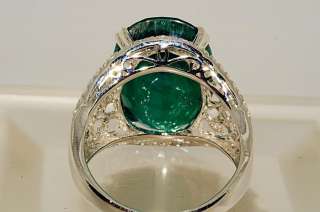 Created Green Emerald: 16.00cts Color: Green Clarity: Clean