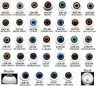 LIFE LIKE DOLL EYES ~ 24mm HALF ROUND 32 COLOR CHOICES