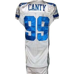  Chris Canty #99 2006 Cowboys Game Used White Jersey (Size 
