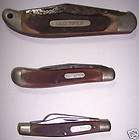 VINTAGE old MIXED LOT SCHRADE CUT CAMILLUS 4 LINE Pocket KNIFE 
