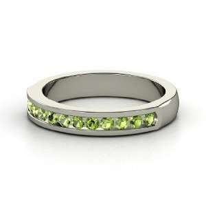  Daria Ring, Palladium Ring with Green Tourmaline Jewelry