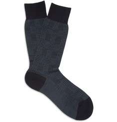 Pantherella Geometric Merino Wool Blend Socks