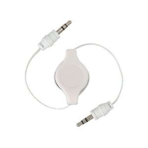  AUX Audio Cable 3.5MM White Jack For iPod/MP3/Zune/Car Audio 