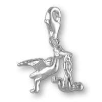 1800141 MELINA Anhänger Charms Bettelarmband Storch Baby Silber