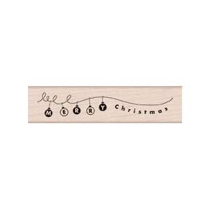   Christmas Border Wood Mounted Rubber Stamp (F4803) Arts, Crafts