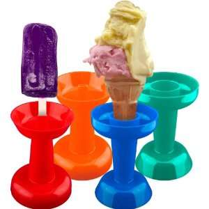 Set of 4 Popsicle & Ice Cream Holders by Chef BuddyT   Home and Garden 