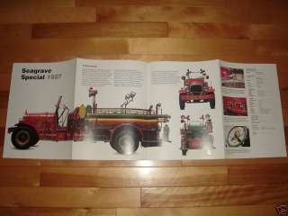 SEAGRAVE SPECIAL / GENERAL STUDEBAKER Fire Truck POSTER  