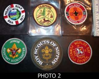 HUGE LOT of 164 Boy Scout Items  Patches, Neckerchief Slides, Books 