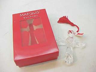 WATERFORD MARQUIS TRADITIONAL CROSS CHRISTMAS ORNAMENT  