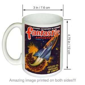  Fantastic Adventures Sci Fi Cover Art Vintage COFFEE MUG 