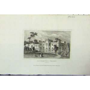 C1845 Metic Roehampton Priory Surrey England Old Print  