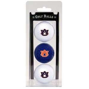  New Auburn University Tigers 3pk Pack Golf Balls New 