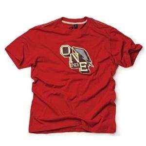  One Industries College T Shirt   X Large/Red Automotive