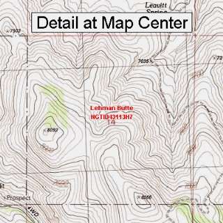   Map   Lehman Butte, Idaho (Folded/Waterproof)