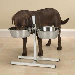  ProSelect Stainless Steel Adjustable Dog Diner Bowl, 5 