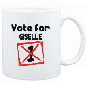  Mug White  Vote for Giselle  Female Names Sports 