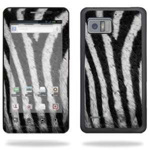   Skin Decal Cover for Motorola Droid Bionic 4G LTE Cell Phone   Zebra